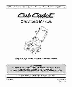 Cub Cadet Snow Blower 221 HP-page_pdf
